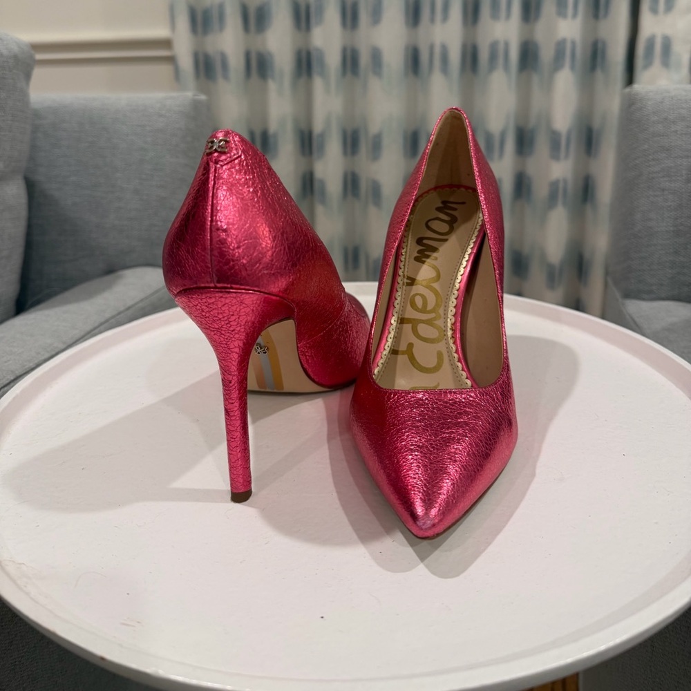 Sam Edelman Pink Metallic Women's Heels
